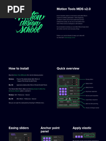 Motion Tools MDS v2.0: Motiondesign - School