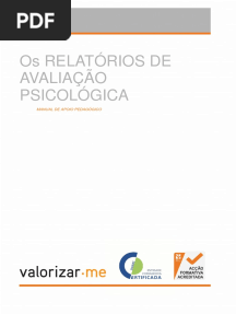 Manual Do Curso Os Relatórios de Avaliação Psicológica