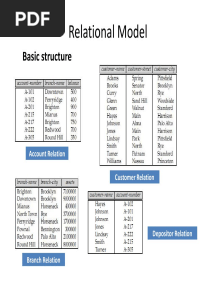 Relational Model