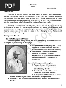 Handout - Theories of Management