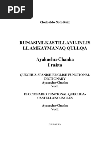 Diccionario Quechua PDF