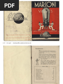 Valve & Amplifier Design, Marconi Valves (1950s)