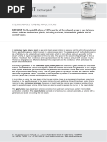Birkosit Steam and Gas Turbine Applications