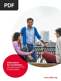 Information For Candidates: Introducing IELTS To Test Takers