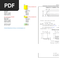 LLL As % of Drum Diameter 20 % of Drum Diameter (D) : Partial Volume Calculation