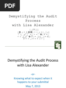 Massdep Audit 5 - 7 - 13