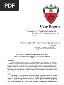 Ponencias of J. Caguioa in COMMERCIAL LAW 2022