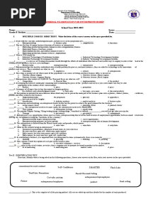 Entrep Summative Ready q1 REVISED