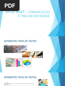 Ufcd 6457 - Comunicação e Vida em Sociedade