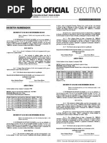 Executivo Diário Oficial: Decretos Numerados