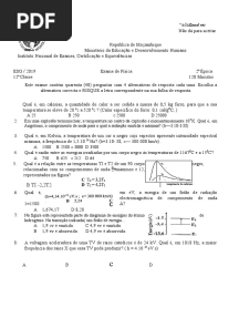 Fisica - 12a Classe - 2019-2a Epoca