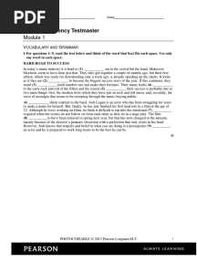 Module 1 Test