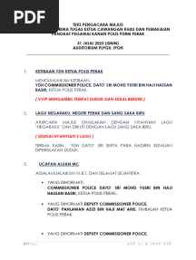 Teks MC STT KCK Dan Pemakaian Pangkat