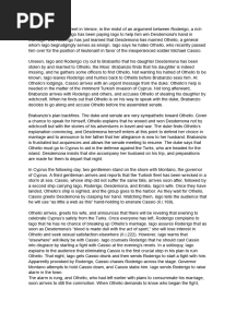 Othello Grade12 Summary