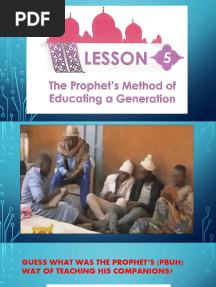 The Prophet S Method of Teaching A Generation