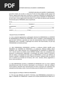 Contrato de Formatura Ensino Medio