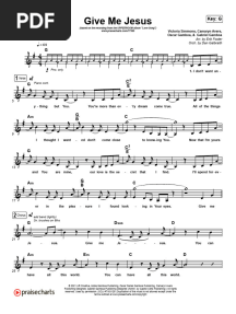 Give Me Jesus UPPERROOM Ab... G Lead Sheet SAT 1