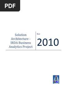 Solution Architecture - IRDA Business Analytics Project