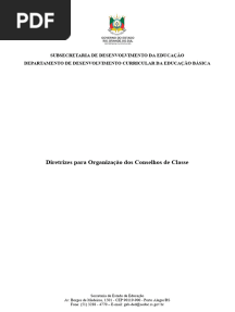 Diretrizes para Conselho de Classe - 2024