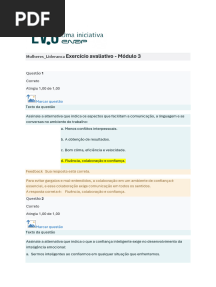 Mulheres - Lideranca Exercício Avaliativo - Módulo 3