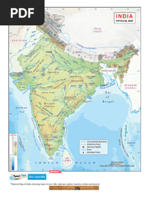 Physical Map of India, India Physical Map