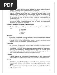 Role of Research & Quality Assurance