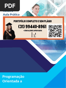 RESOLVIDO - Aula Prática Programação Orientada A Objetos