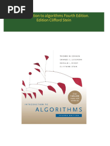 Download full Introduction to algorithms Fourth Edition. Edition Clifford Stein ebook all chapters