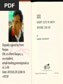 Digitally Signed by Prem Ranjan DN: CN Prem Ranjan, O, Ou Student, Email Boiling - Prem@gmail - Co M, C IN Date: 2010.03.29 22:06:16 +05'30'