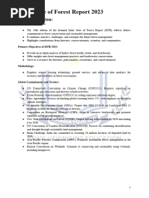 India State of Forest Report 2023- Complete summary