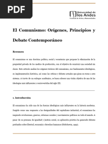 Articulo El comunismo Universidad de los Andes