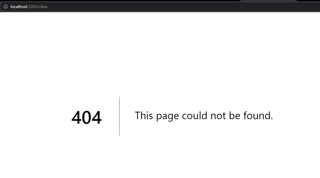 Custom 404 page in next.js