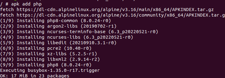 Command-to-install-php
