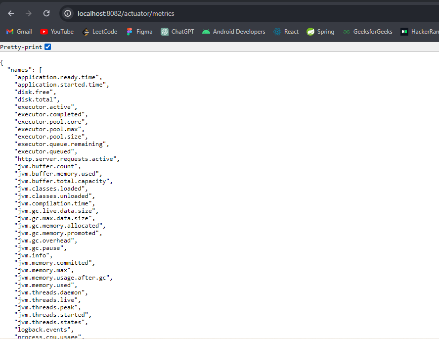 S2 Metric Output