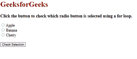 check-selection-with-for-loop