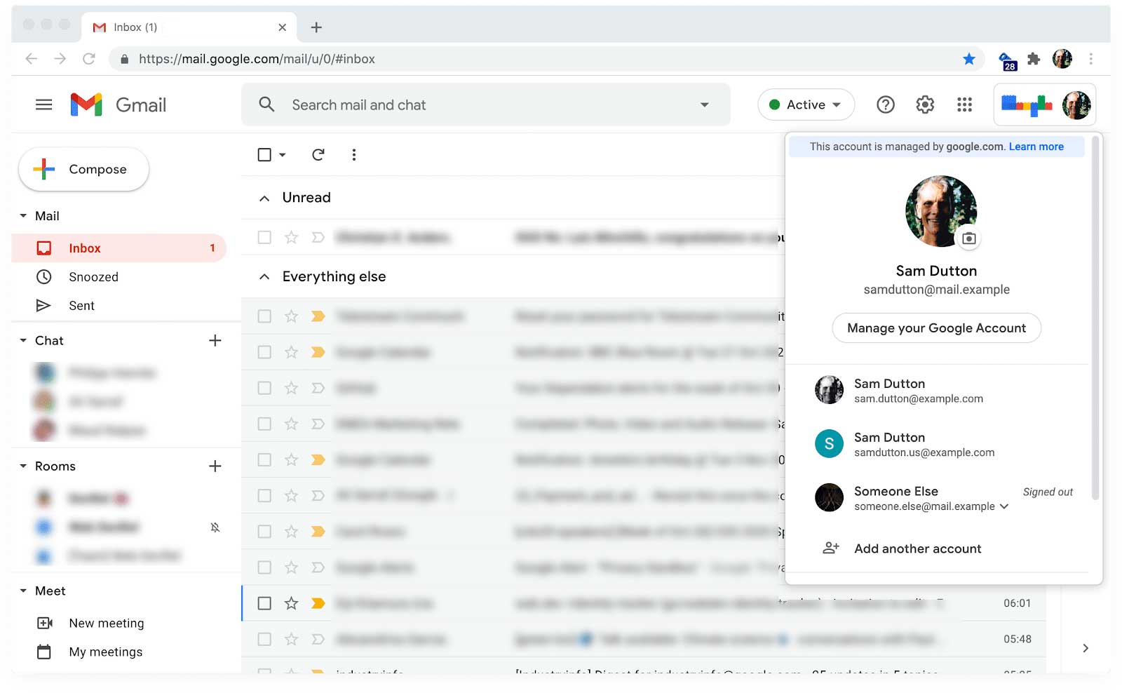 Gmail, avec le changement de compte