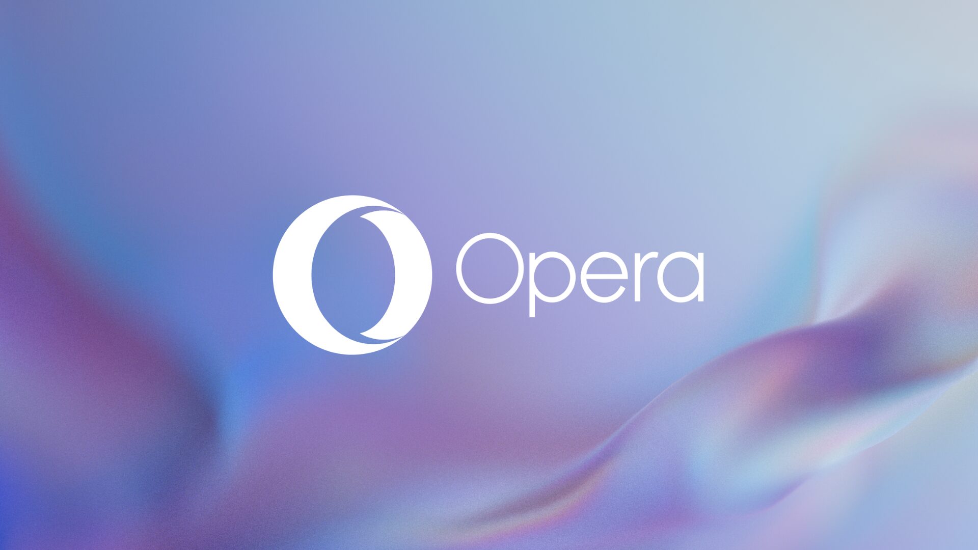 Opera logo against a violet background